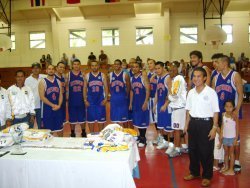 Team Guam receives Championship Trophy