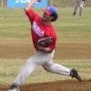 American Samoa's Vena Maae releases a pitch in the second inning