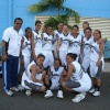 Fiji girls smile after a huge win agains PNG