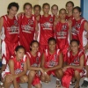 Tahitian girls manage a smile after a disappointing loss