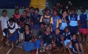 Girls from the 2007 Primary School Basketball Competition