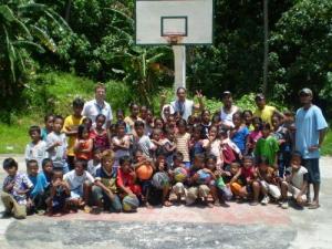 Sapuk Elementary Students Grades 1-5 with Coaches