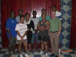 Honiara Basketball Association Executive with Steve Smith