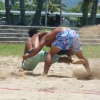 Beach Wrestling on Beach Courts
