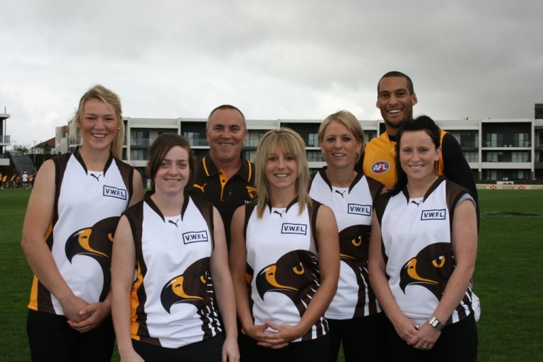 We're a happy team at Berwick, we're the mighty fighting Hawks