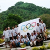 Chuuk participants -Youth Educators Promoting Olympic Values with workshop coordinator Lestly Ashby.