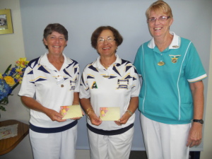 Runners Up District Pairs with President Lesley