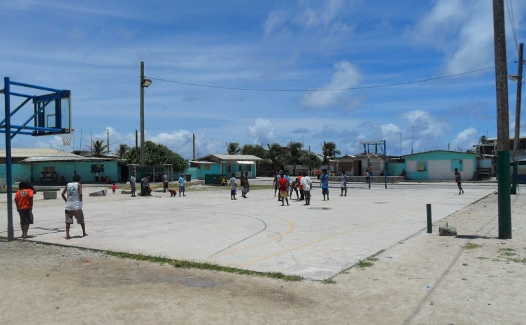 Basketball on Ebeye Island - Rep. of the Marshall Islands Basketball