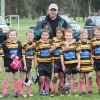 Coach - Peter McDonald with some of his Under 7 players