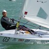Sarah Blanck wins Race One at the 2008 Laser Radial Worlds (© Richard Gladwell)
