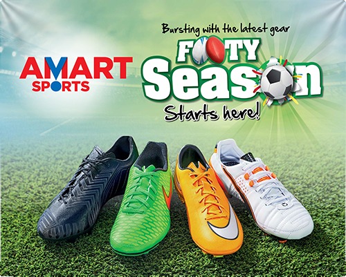 Amart Sports Footy Season gear is NOW 