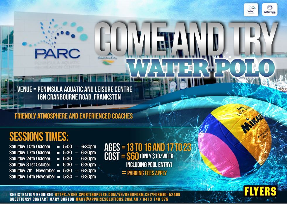 Mornington Peninsula Flyers Come & Try Program Water Polo Victoria