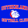 Sutherland Fancy Type on Blue