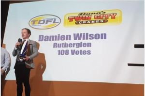 Damien Wilson Player of the Year 2019