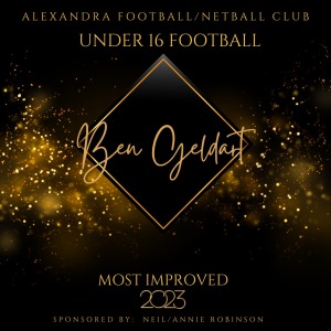 Under 16 Football Most Improved