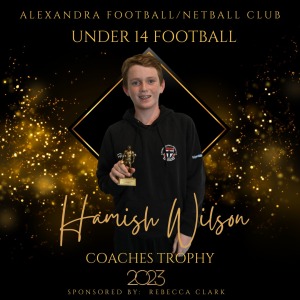 Under 14 Football Coaches trophy
