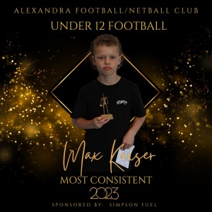 Under 12 Football Most Consistent