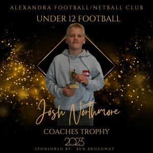 Under 12 Football Coaches Trophy