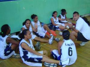 LR Sossa women talk tactics with coach Brian Pongotapu