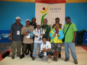 Weightlifting Team with Team Palau Management