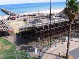 The Stadium goes up at Mosley Square