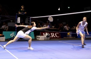 Women's singles final; Zhou Mi vs Rachel Hindley