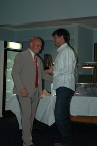 Jeff Cristani accepts his award