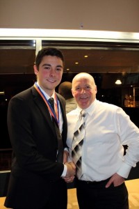 Robert Hyde Medallist Rory Atkins & father Ken