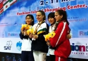 Diana Sher wins gold 2013 Asian Junior Championships - Bangkok