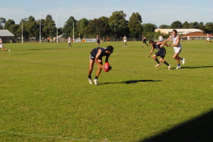 Under 18's Player Jordan Etto showing skills above his years