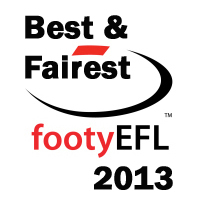 EFL Best & Fairest 2013