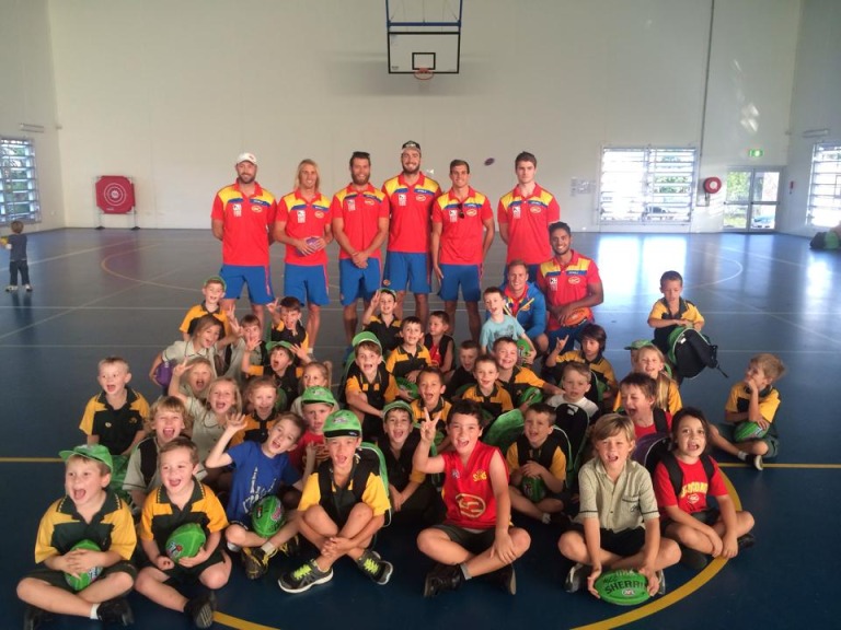 Suns Visit Currumbin - AFL Gold Coast - SportsTG