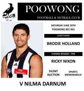 Poowong FNC hosts Holland Robertson Nixon Poowong Football