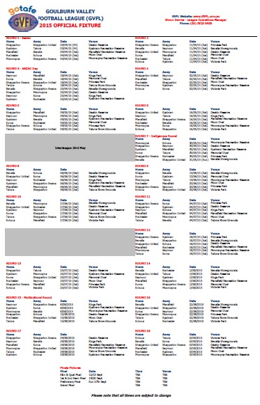 Home - Goulburn Valley League