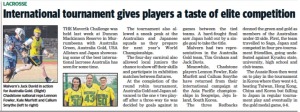 International tournament gives players a taste of elite competition