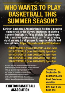 Who wants to play basketball with KBA this 2018 Summer season?