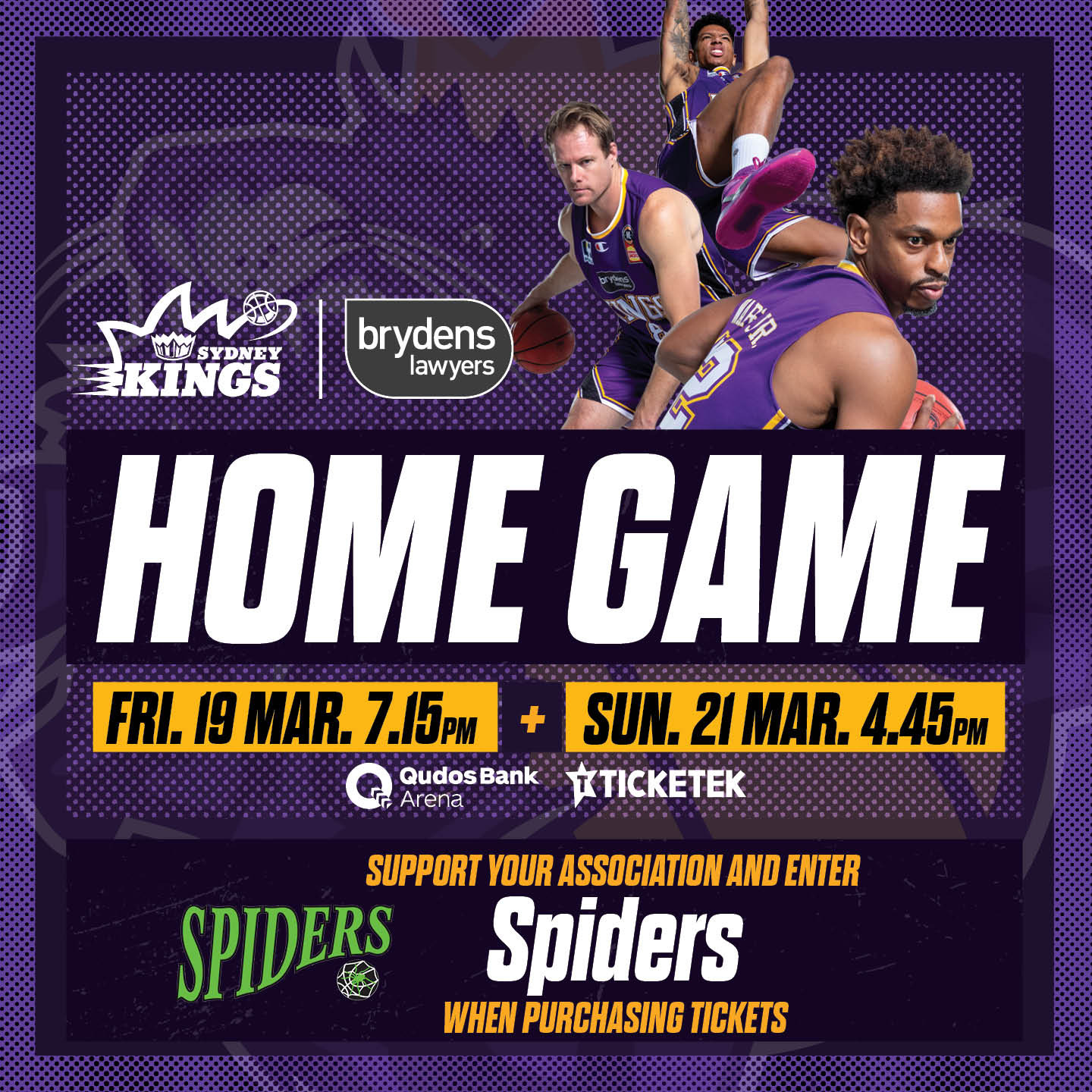 Sydney Kings LIVE at Qudos Bank Arena this week-end - Hornsby Ku Ring Gai Basketball Association